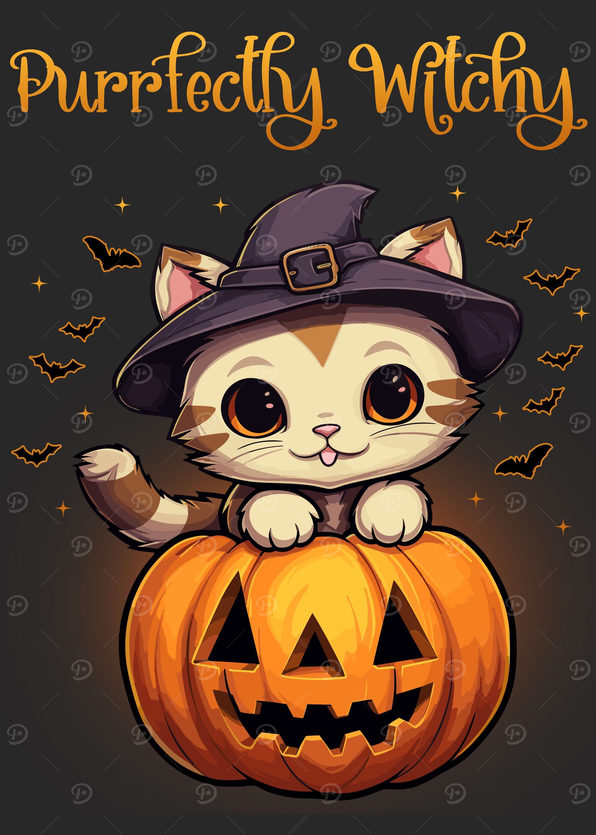 Purrfectly Witchy Cat