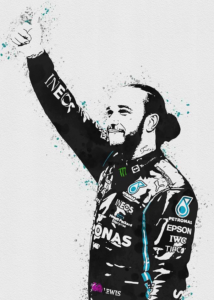 Driver lewis hamilton