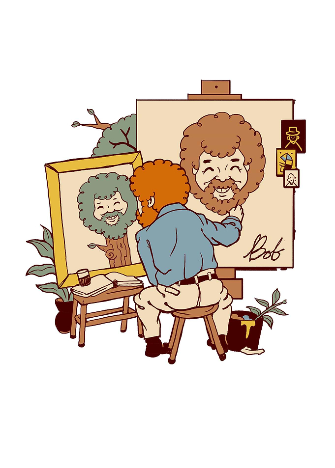 Happy Triple Portrait