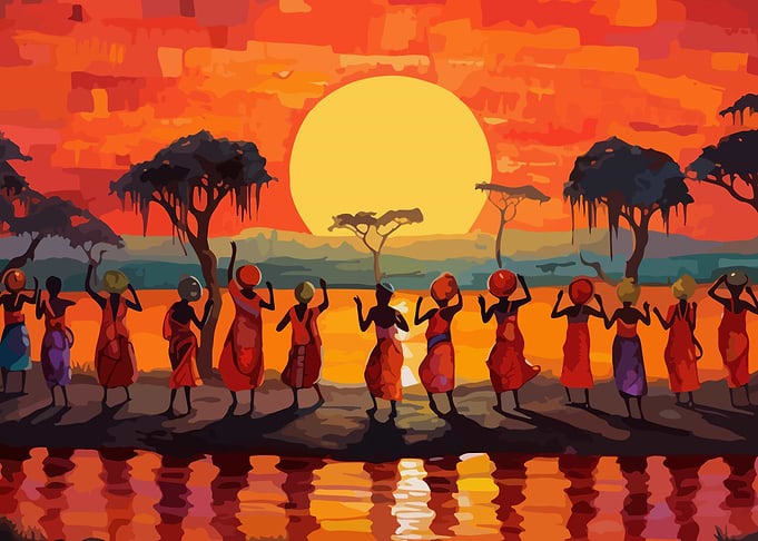African mass dance