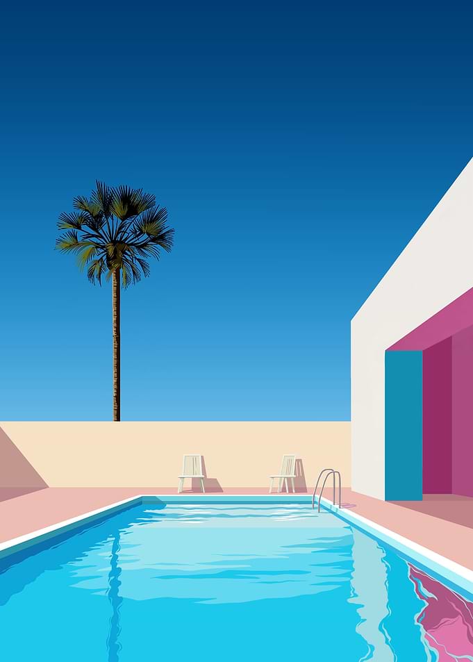 Retro Swimming Pool 3
