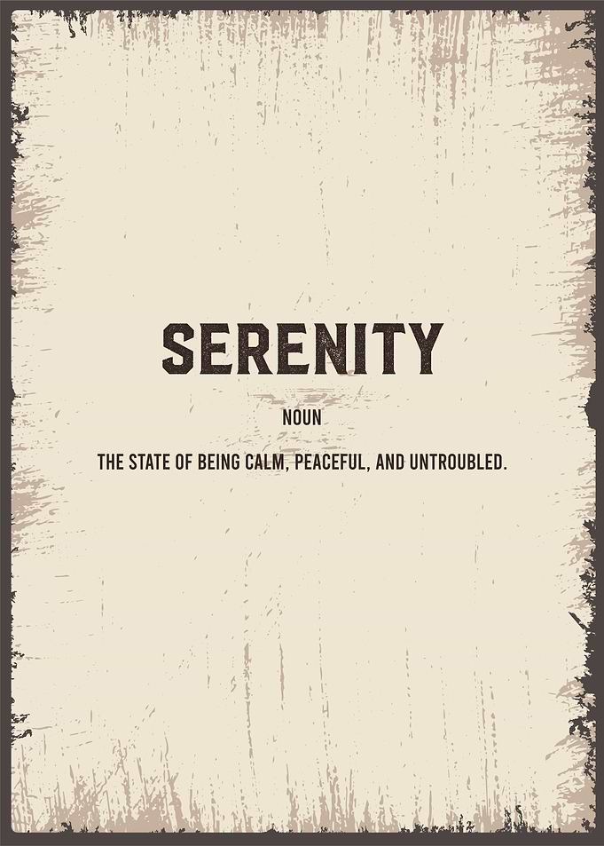 serenity funny definition