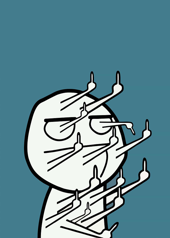 fuck meme funny hand
