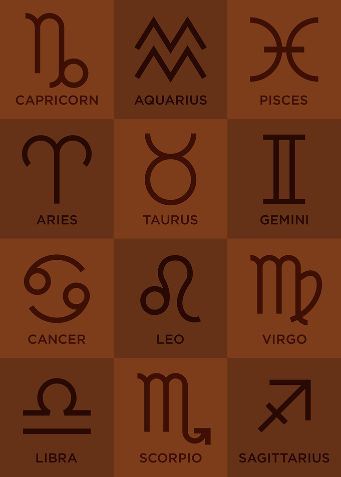 Zodiac Signs Abstract Pop