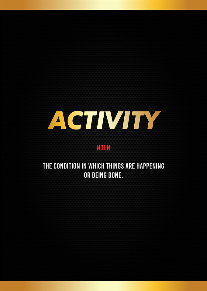 ACTIVITY FUNNY DEFINITION