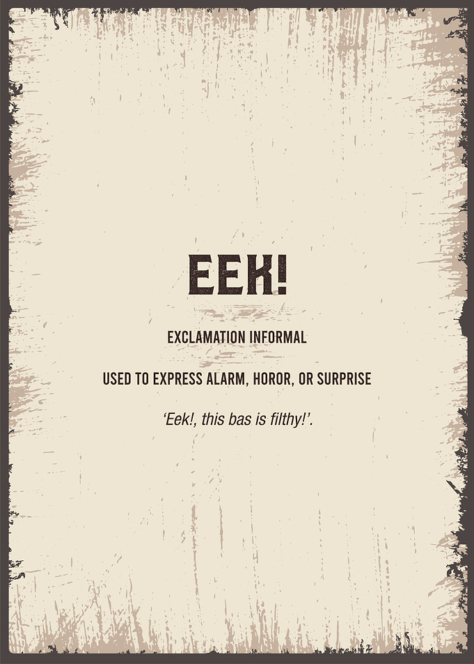 eek funny definition