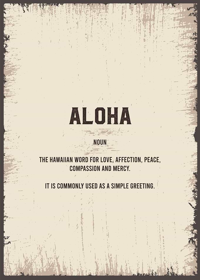 aloha funny definition