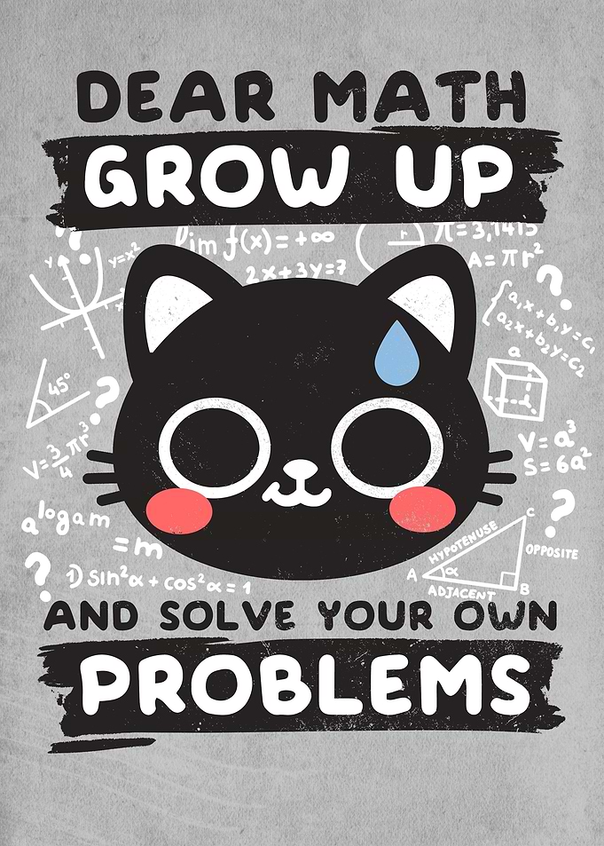 Math confused cat