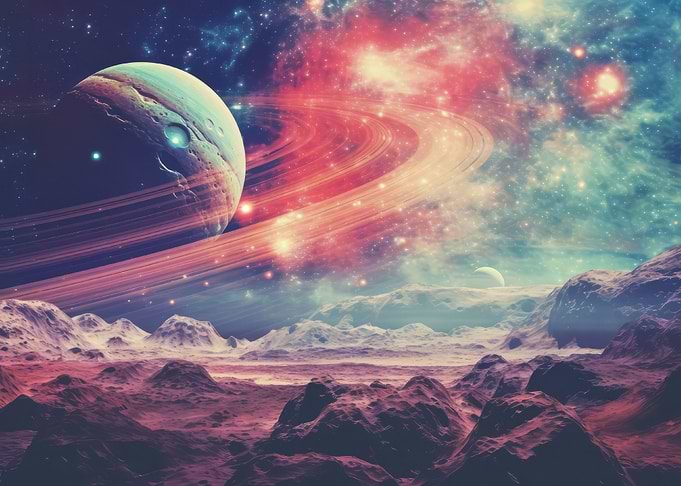 Space Collage Planets