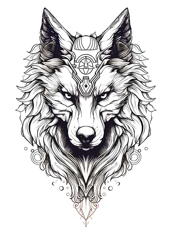 Nordic Mythology Wolf
