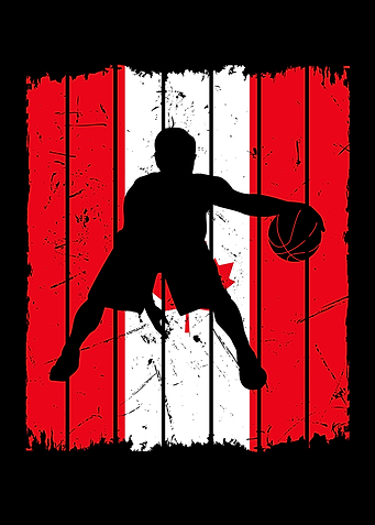 Canadian Flag Basketball