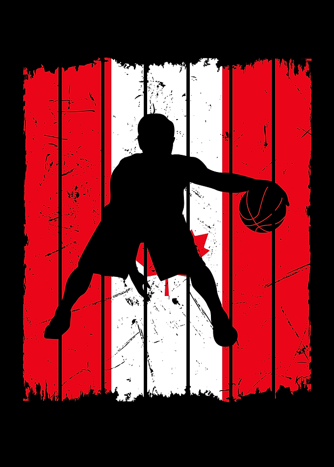 Canadian Flag Basketball