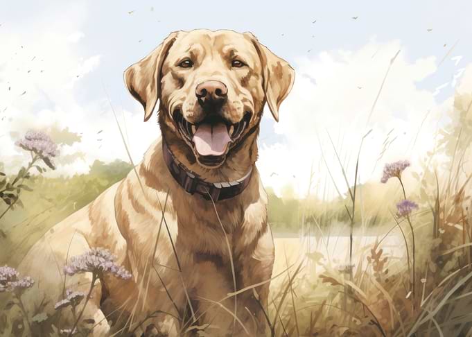 Labrador Painting