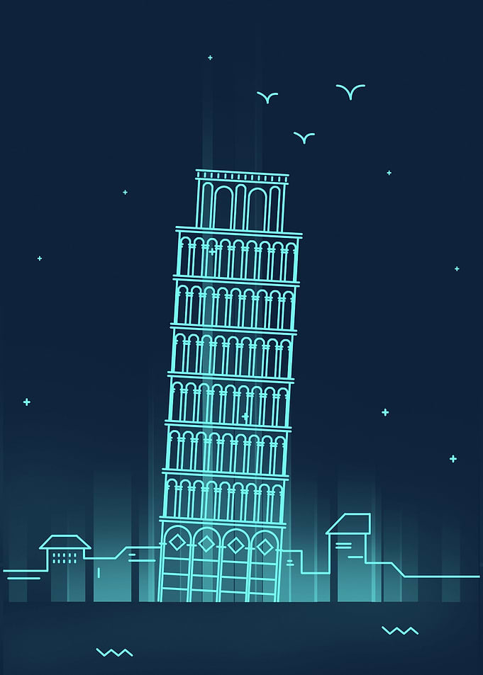 Pisa Italia Neon