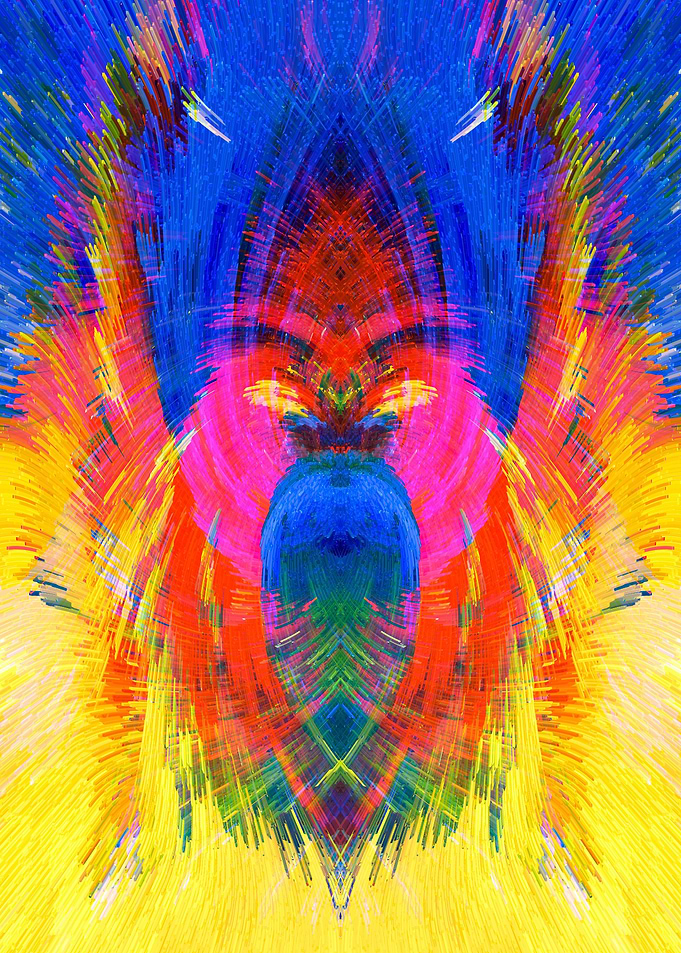 Baby Crying Abstract Art