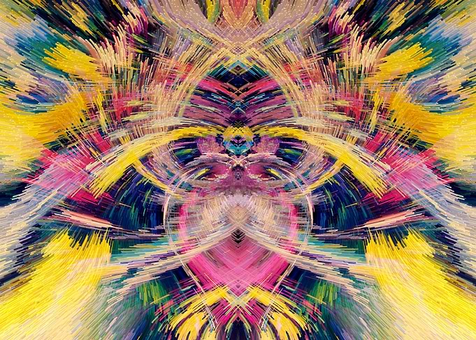 Baby Crying Abstract Art