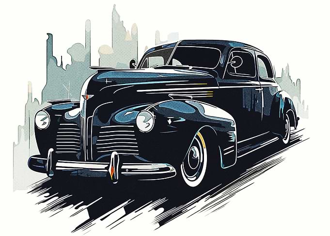 Black Car Vintage