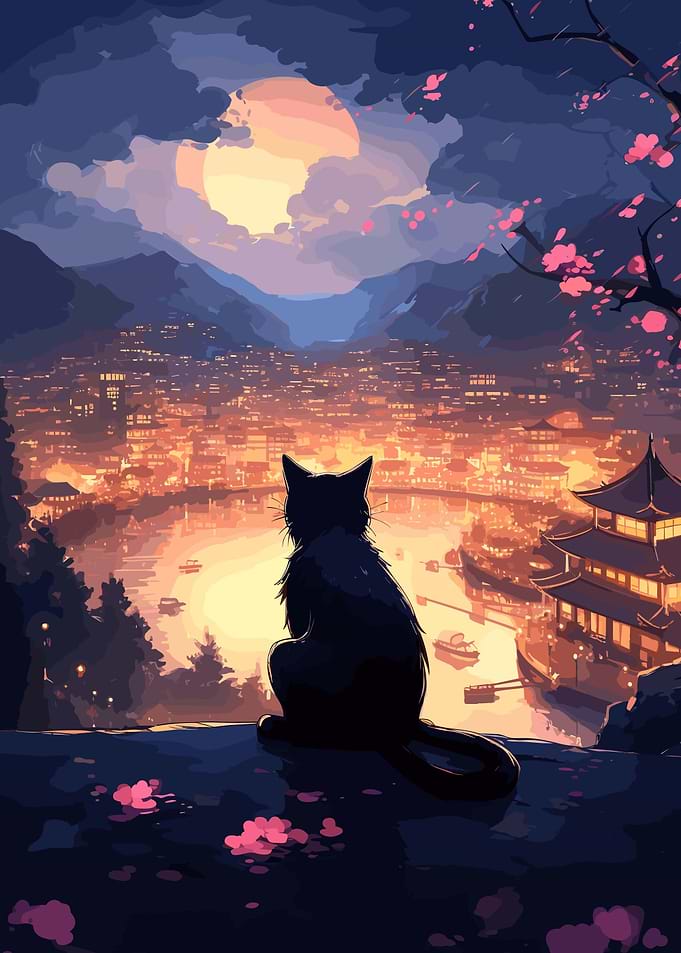 The Moon Night Cat Japan