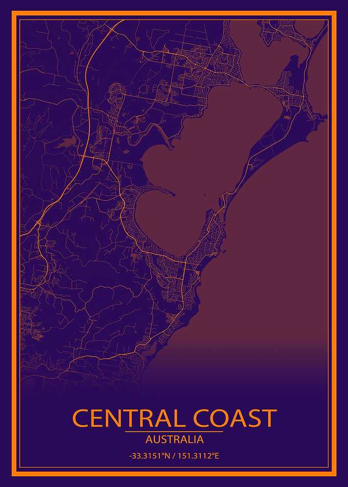 Central Coast Purple Map