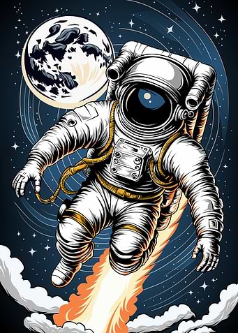 Flying Astronaut