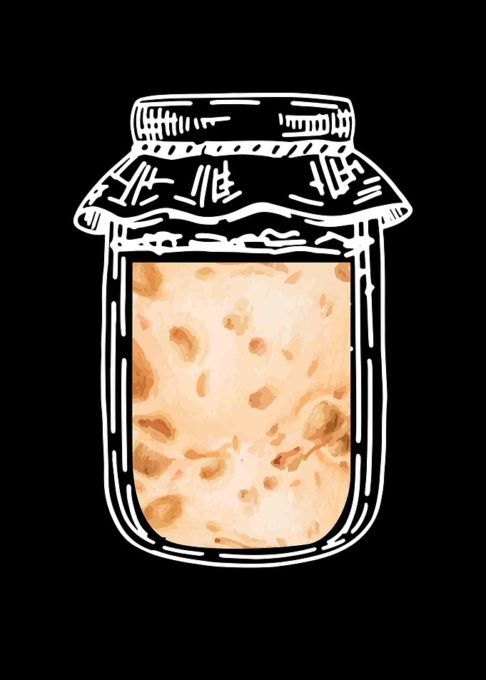 Sourdough in a glas