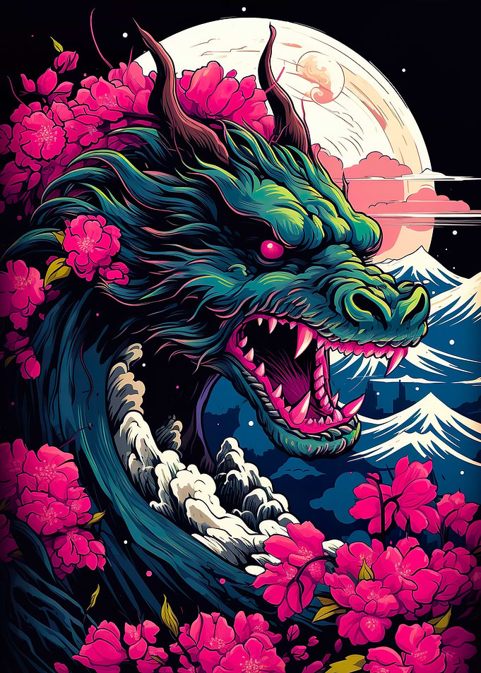 Dragon Cherry Blossoms