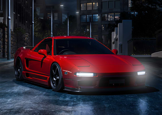 RED HONDA NSX NA2