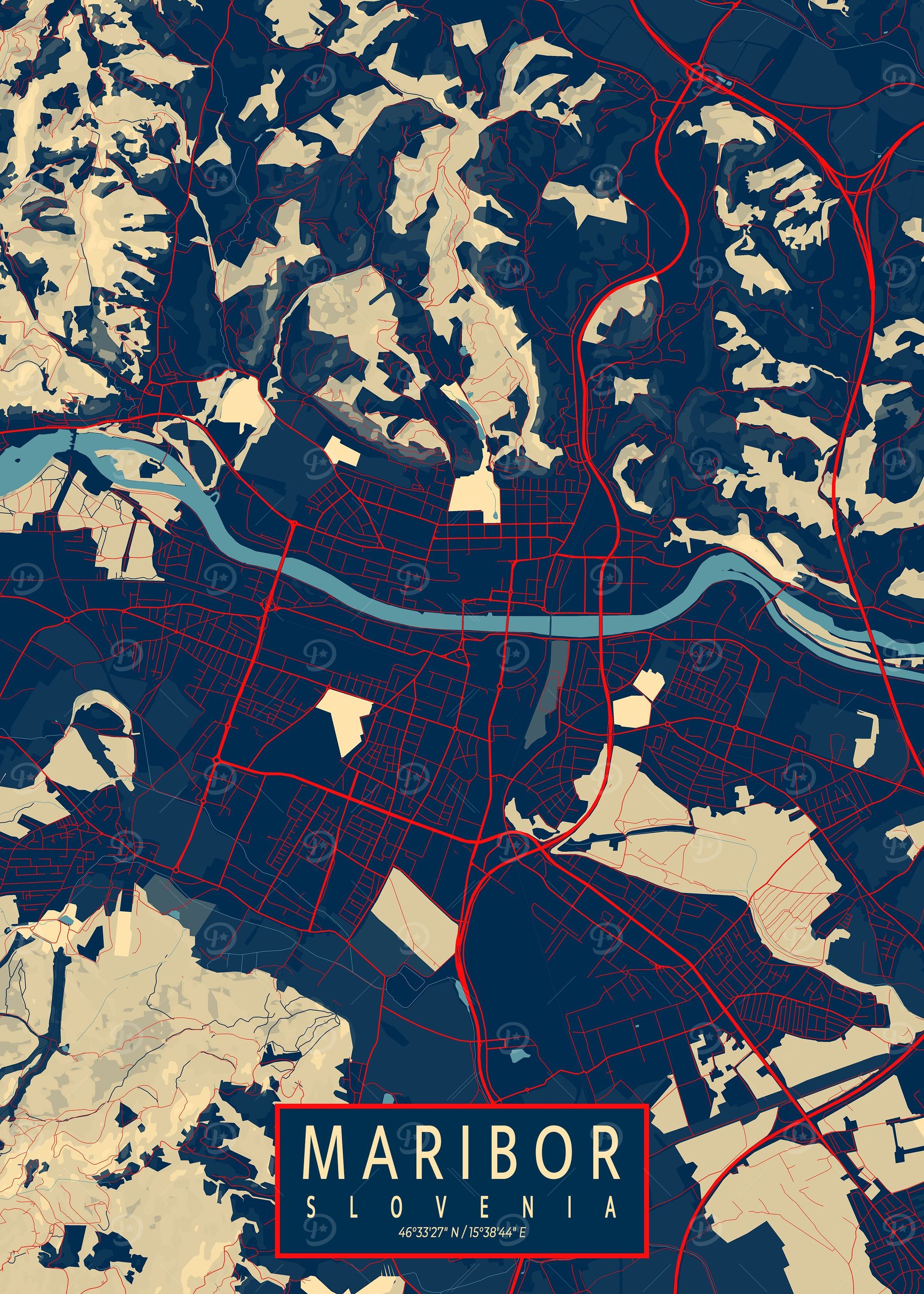 Maribor City Map Hope