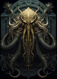 Cthulhu Golden Art Deco