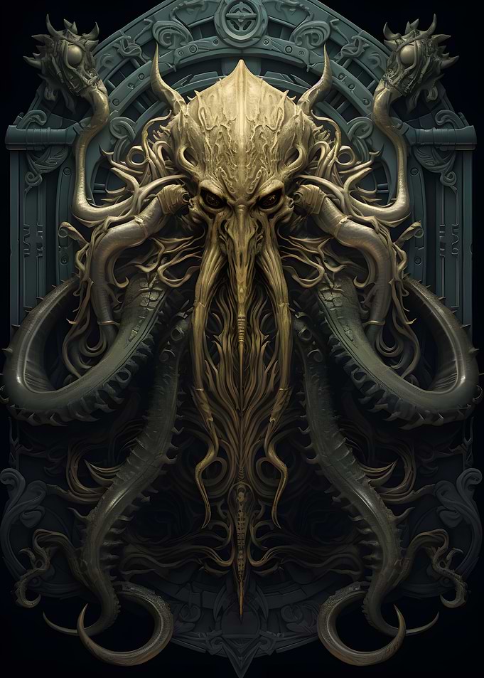 Cthulhu Golden Art Deco