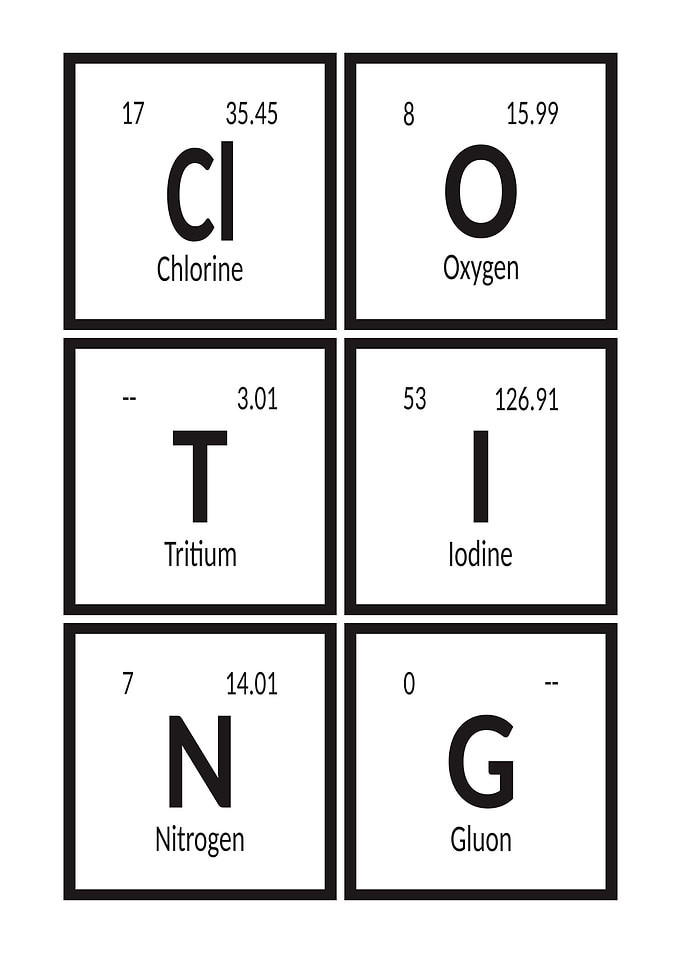 Clothing Table of Elements
