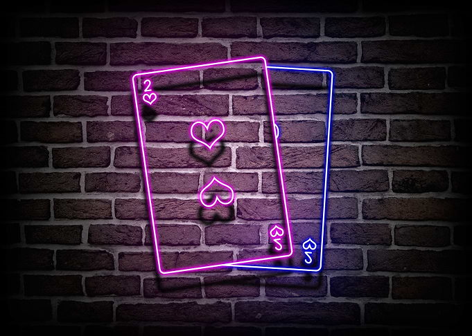 Poker Neon Posters