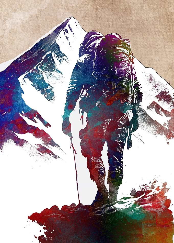 Climbing sport art