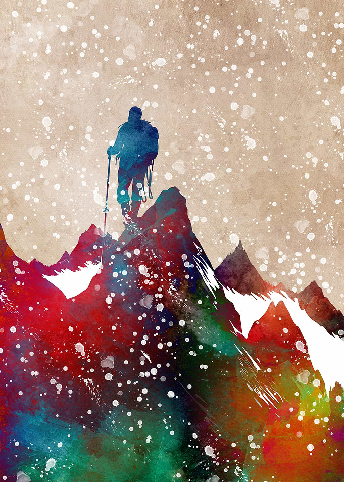 Mountaineer sport art