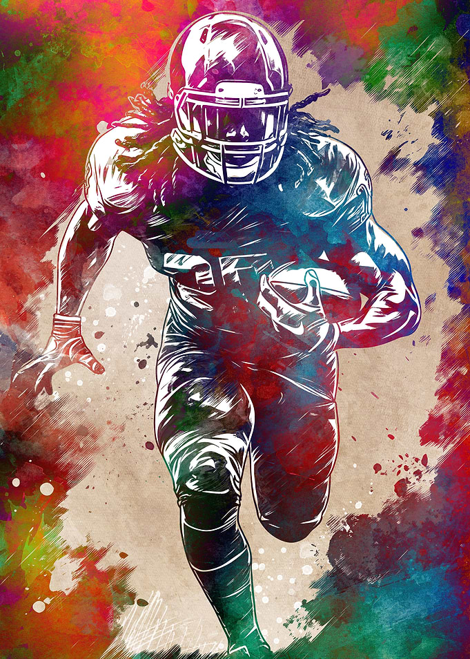 American football player