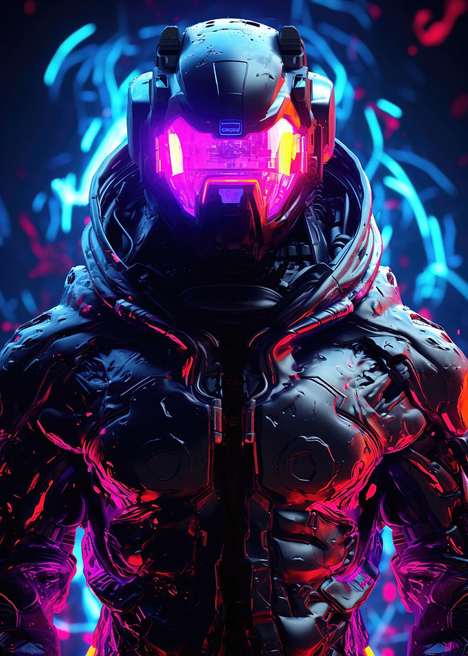 Cyberpunk Astronaut