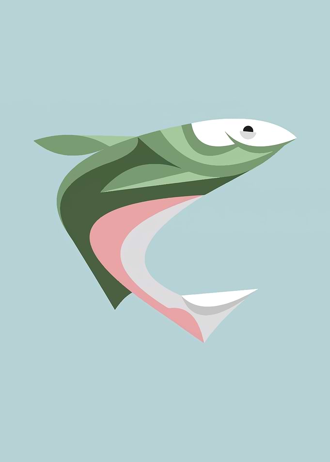 fish minimalist