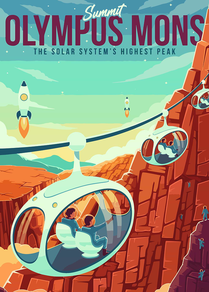 Travel to Olympus mons