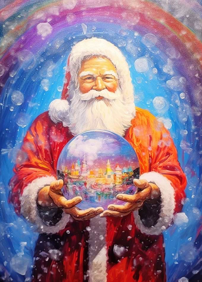 Santas Mystical Glance