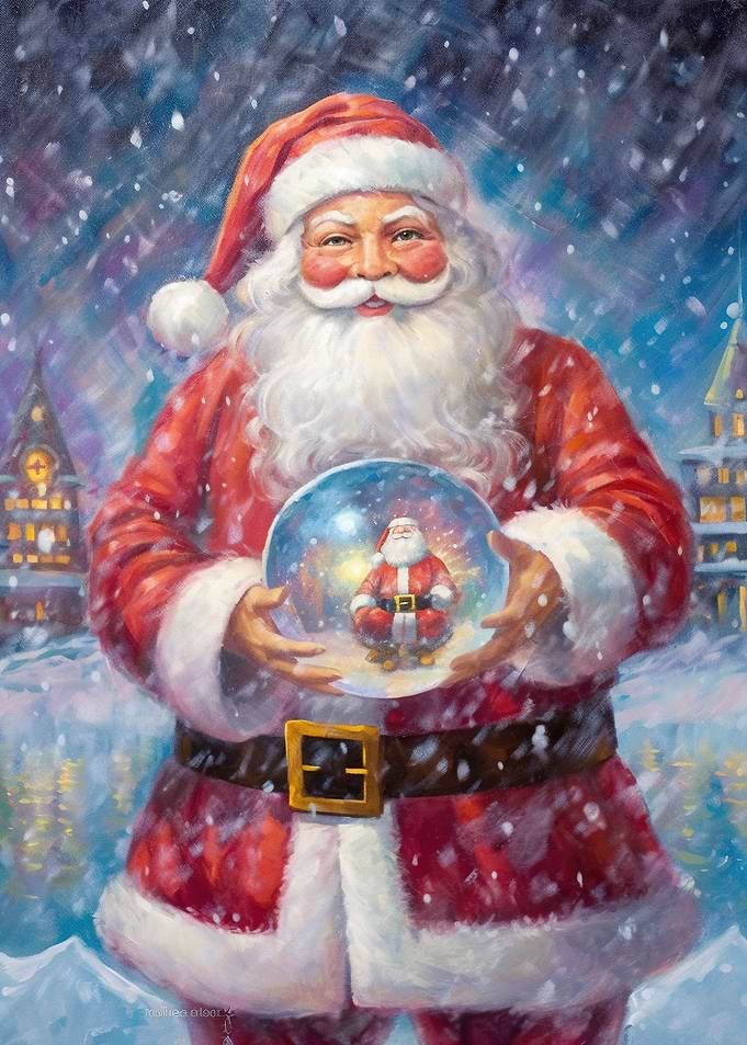 Krystal Ball Holiday Charm
