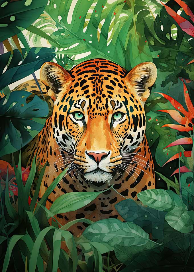 Leopard Watercolor