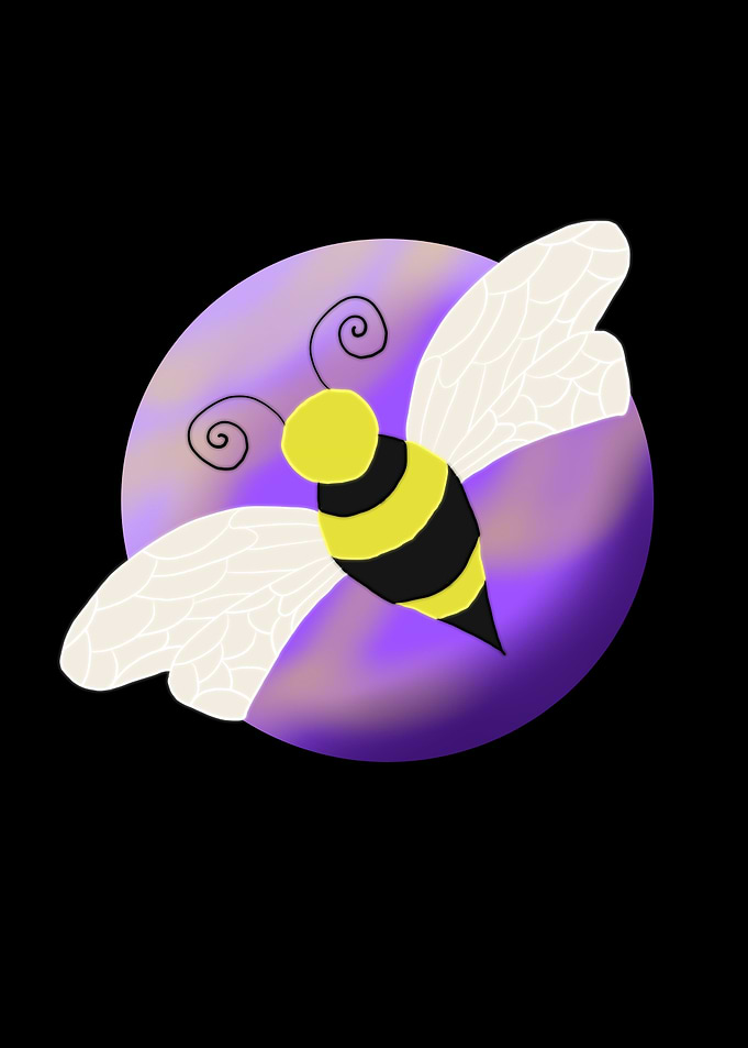 Bee Purple Moon