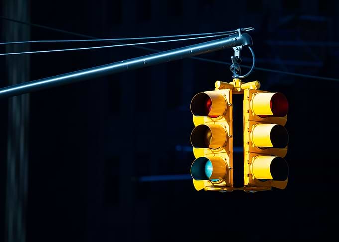 American traffic light USA