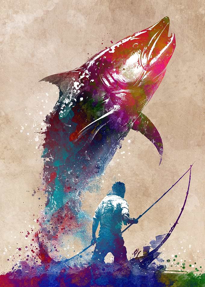 Fishing sport art