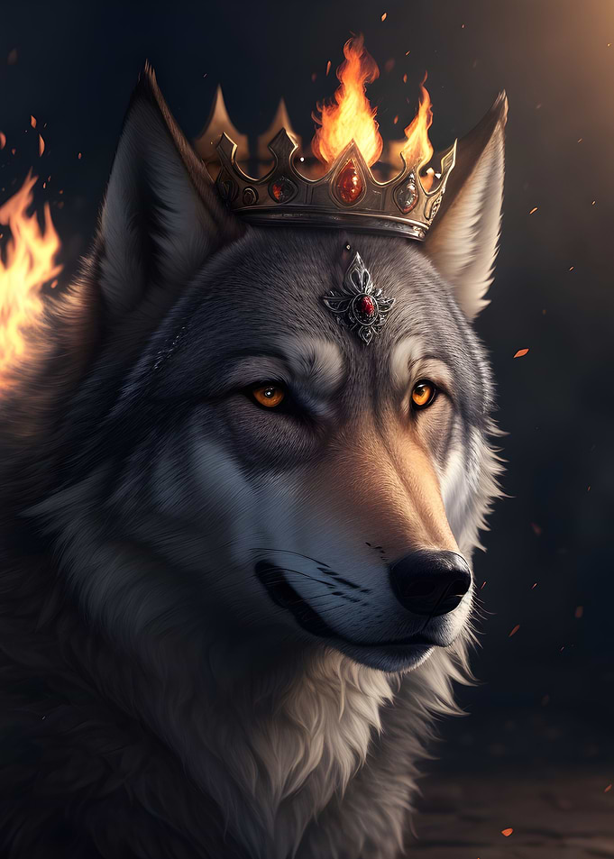 Fire king wolf