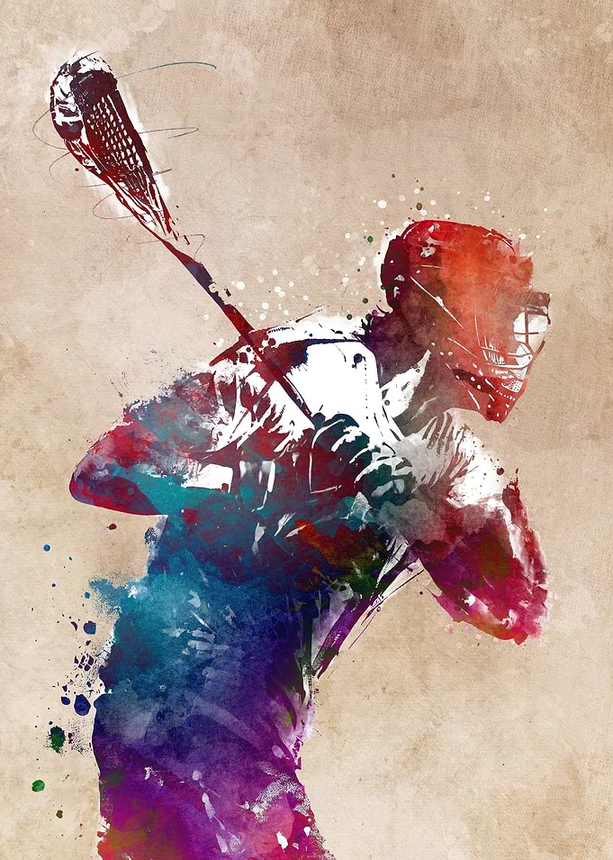 Lacrosse sport art