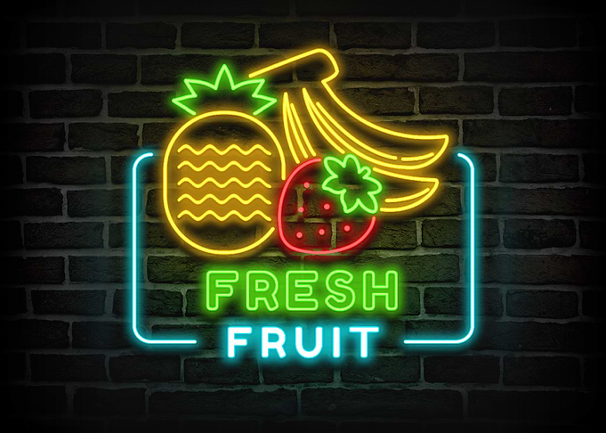 Fresh Fruit Neon