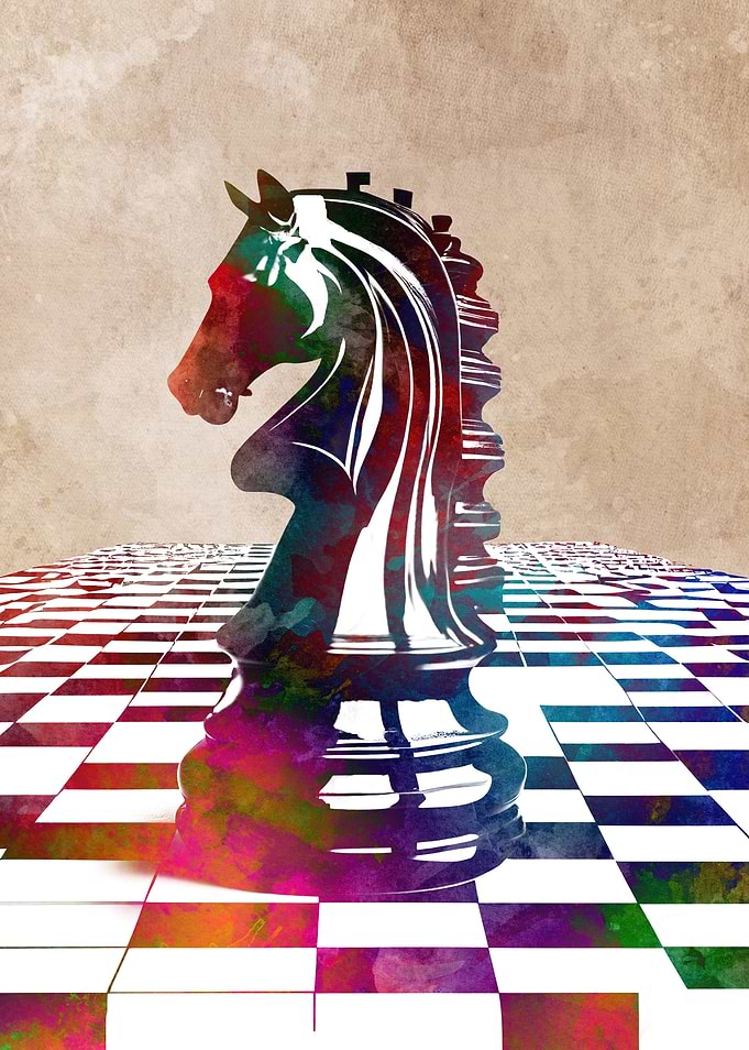 Chess sport art
