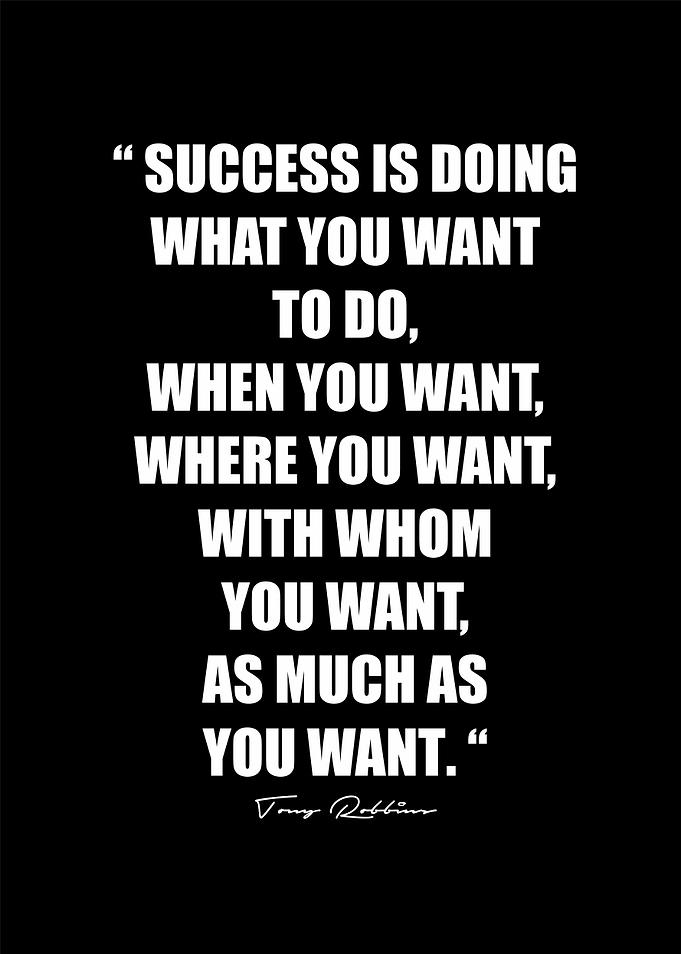 doing what you want