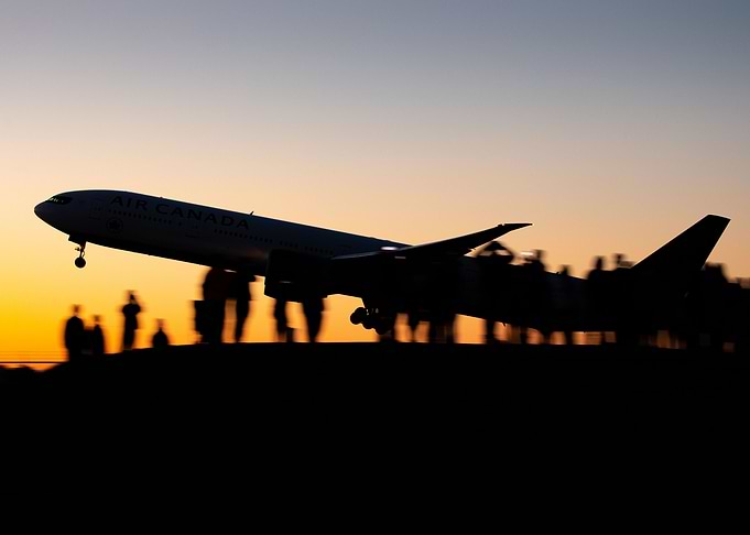 Aviation Boeing sunset